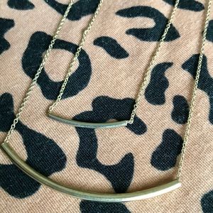 Boutique Gold Bar Necklace